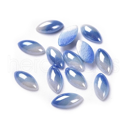 Opaque Glass Cabochons GGLA-S038-03I-5x10-1