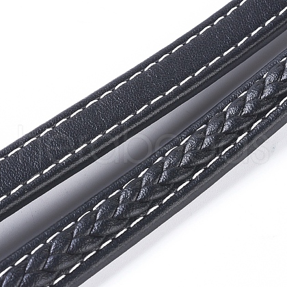 Double-Deck Micro Fibe Imitation Leather Cord LC-G008-A02-1