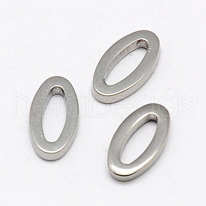 Tarnish Resistant 201 Stainless Steel Linking Rings STAS-I018-03-1