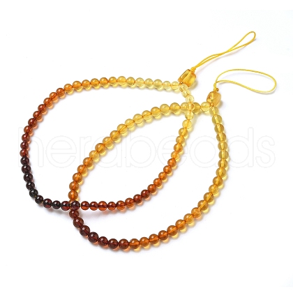 Acrylic Amber Crossbody Neck Lanyard Strap AJEW-K050-01-1