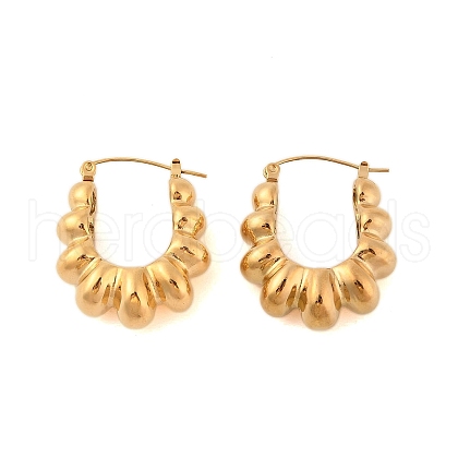 Ion Plating(IP) 304 Stainless Steel Stud Earrings for Women EJEW-N055-22G-1