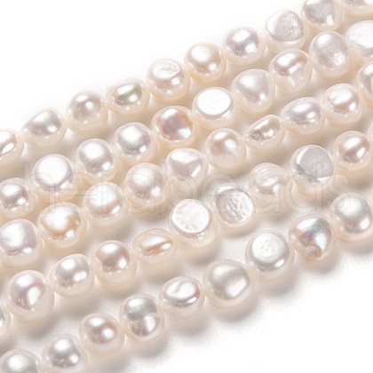 Natural Cultured Freshwater Pearl Beads Strands PEAR-L033-51-01-1