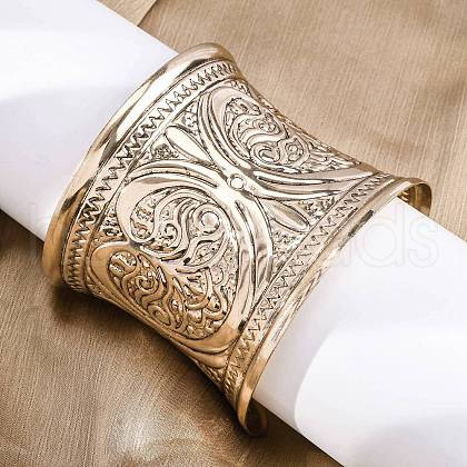 Alloy Arm Cuff Bangles Girl Women AJEW-A063-03G-1