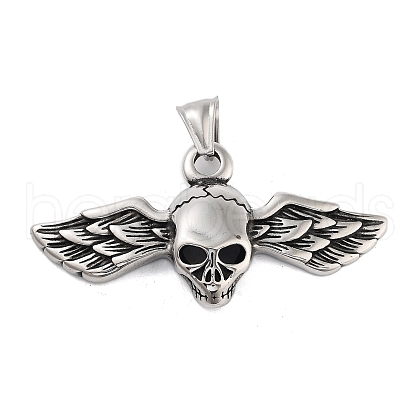 Retro 304 Stainless Steel Big Pendants STAS-I205-38AS-07-1