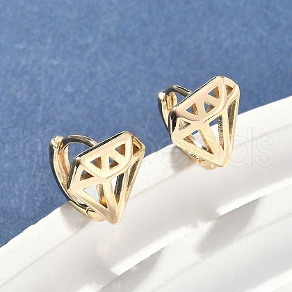 Brass Hoop Earrings EJEW-D320-10G-1