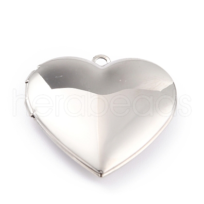 Non-Tarnish 316 Stainless Steel Locket Pendants STAS-L258-002P-1
