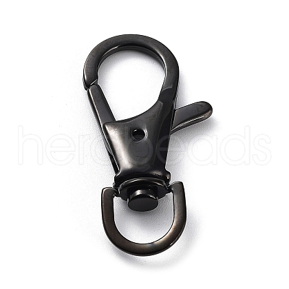 Ion Plating(IP) 304 Stainless Steel Swivel Lobster Claw Clasps STAS-I117-01B-01-1