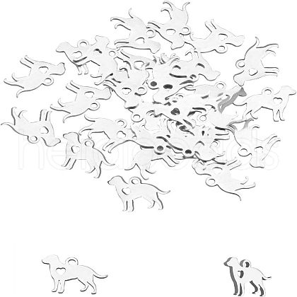 Unicraftale 304 Stainless Steel Puppy Charms STAS-UN0003-82-1
