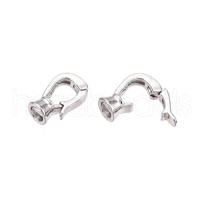 925 Sterling Silver Fold Over Clasps STER-T007-107P-1