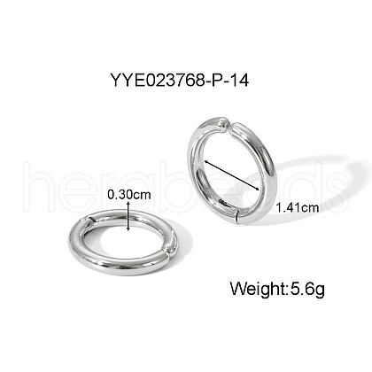 Stainless Steel Clip-on Earrings WM2322-4-1