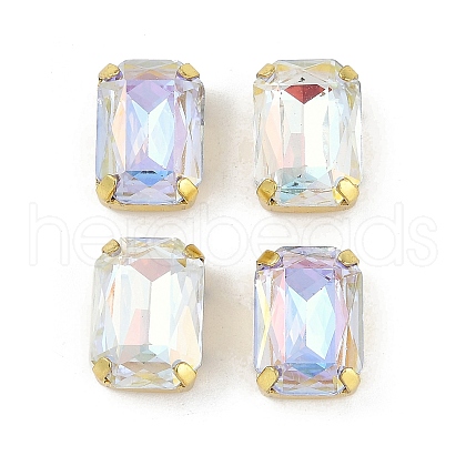 Brass Glass Rhinestone Sew on Rhinestones RGLA-U001-08G-03-1