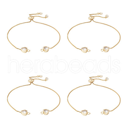 Rack Plating Adjustable Brass Slider Bracelets YS-TAC0001-13G-1