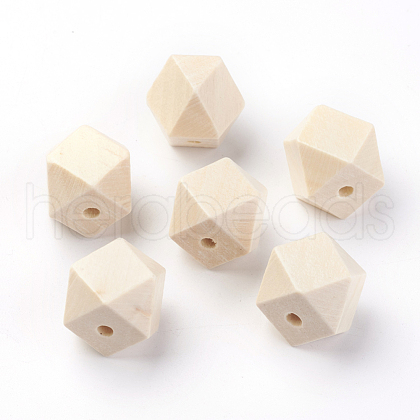 Unfinished Wood Beads WOOD-S037-107-20mm-1
