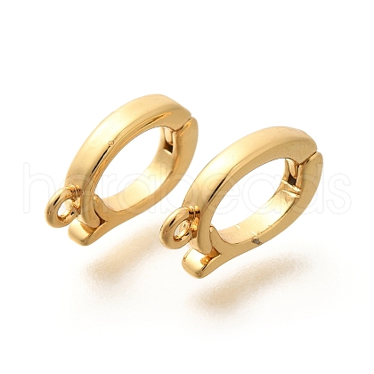 Rack Plating Brass Fold Over Clasps KK-H508-06G-1