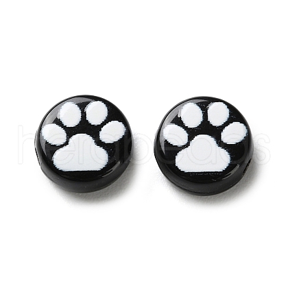 Opaque Acrylic Beads OACR-Z027-04B-02-1