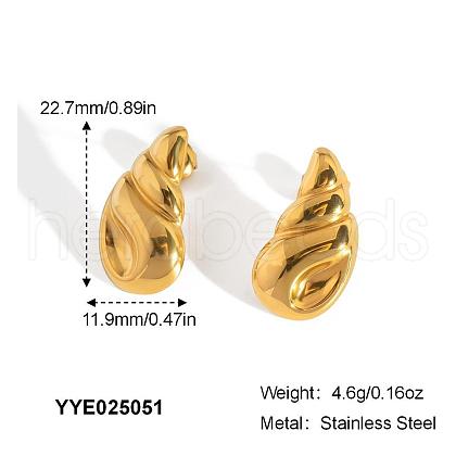 Fashionable Stainless Steel Stud Earrings XS8397-2-1