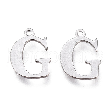 Tarnish Resistant 304 Stainless Steel Charms STAS-H112-G-P-1