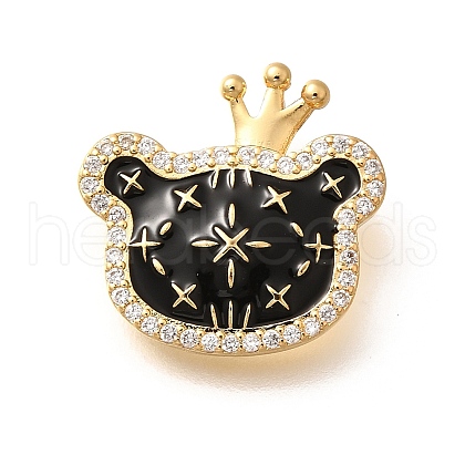 Brass Micro Pave Cubic Zirconia Pendents KK-R212-20G-02-1
