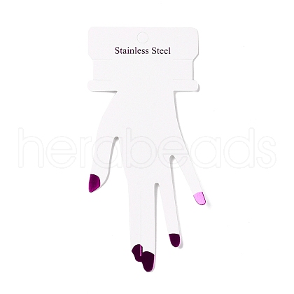 Hand Shaped Cardboard Paper Bracelet Display Cards CDIS-F004-01A-1