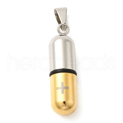 Ion Plating(IP) 304 Stainless Steel Pendants STAS-D110-46GP-1