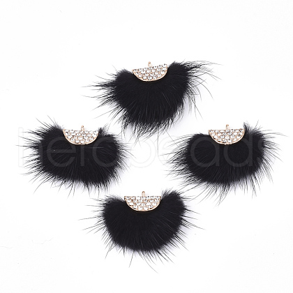 Faux Mink Fur Tassel Pendant Decorations FIND-T040-20-1
