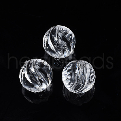 Transparent Acrylic Beads TACR-N009-34-1