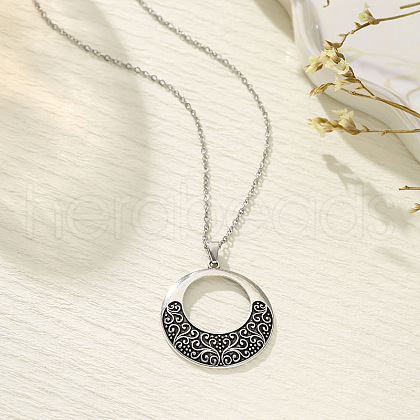 Ethnic Style Ring Zinc Alloy Pendant Necklaces WGBAA9D-03-1