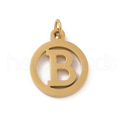 304 Stainless Steel Charms
with Jump Ring STAS-R001-02G-B-1