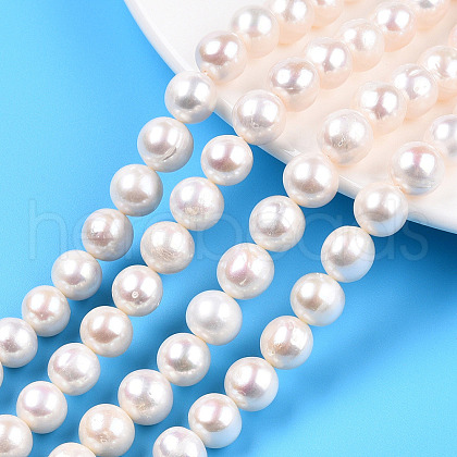 Natural Cultured Freshwater Pearl Beads Strands PEAR-N016-09A-1