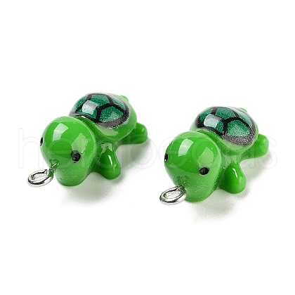 Opaque Resin Pendants RESI-N039-84C-1
