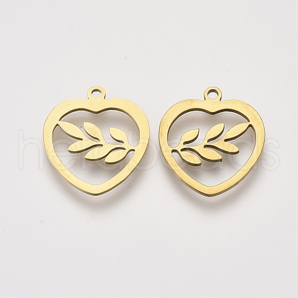 201 Stainless Steel Pendants STAS-S110-066G-1