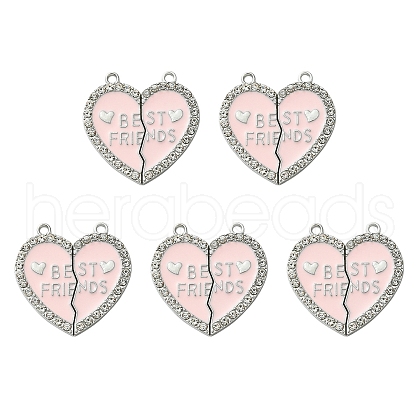 Alloy Enamel Split Pendant ENAM-YW0003-81G-1
