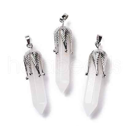 Natural Quartz Crystal Big Pendants G-E059-03AS-09-1