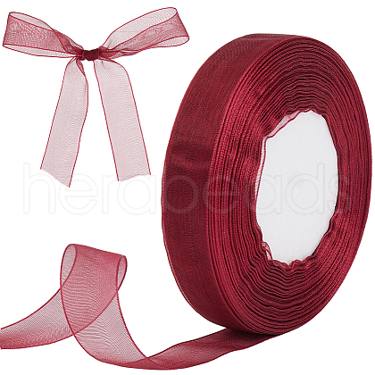 Polyester Organza Ribbons SRIB-WH20020-006A-1