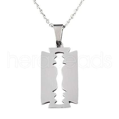 201 Stainless Steel Pendants Necklaces NJEW-S105-JN721-45-1-1