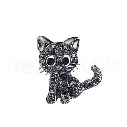 Lovely Cat Brooch PW-WG17179-01-1