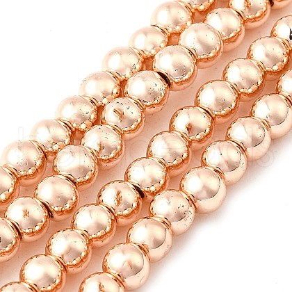 Electroplate Glass Beads Strands EGLA-C007-10B-1