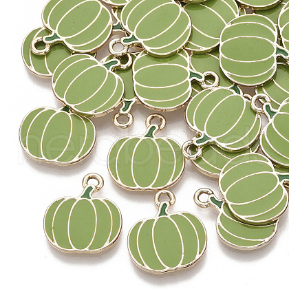 Autumn Theme Alloy Enamel Pendants FIND-N048-025B-1