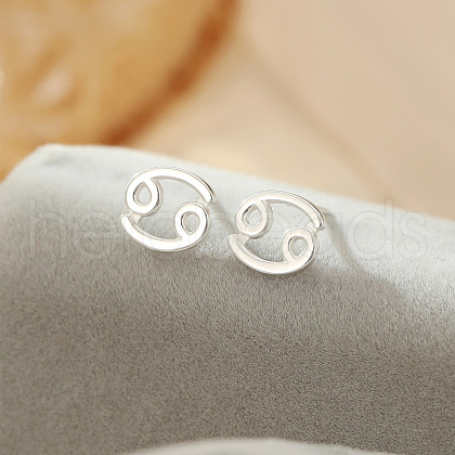 S925 Sterling Silver Stud Earrings WG164A3-04-1