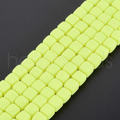 Handmade Polymer Clay Beads Strands X-CLAY-T020-09H-1