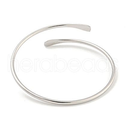 Non-Tarnish 304 Stainless Steel Cuff Bangles BJEW-P331-10P-1