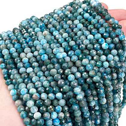 Natural Apatite Beads Strands G-C127-A01-02-1