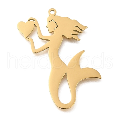 304 Stainless Steel Pendants STAS-R131-13G-1