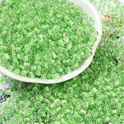 Transparent Inside Colours Glass Seed Beads SEED-A032-04C-1