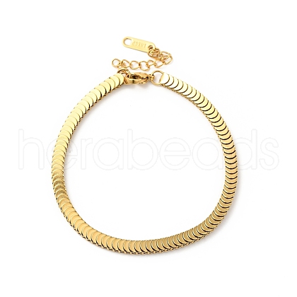 304 Stainless Steel Scales Layered Chains Bracelet for Men Women BJEW-P277-01-1