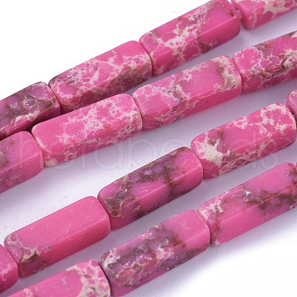 Synthetic Imperial Jasper Beads Strands G-E508-02J-1