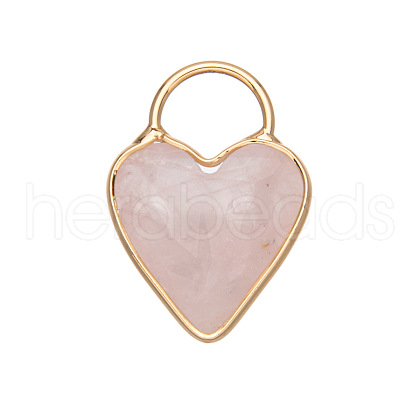 Natural Rose Quartz Pendants PW-WGBAAD0-04-1