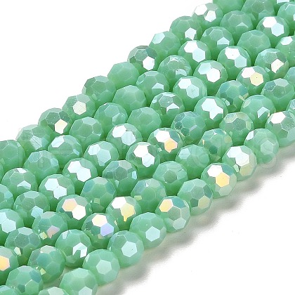 Opaque Glass Beads Stands X-EGLA-A035-P6mm-B14-1