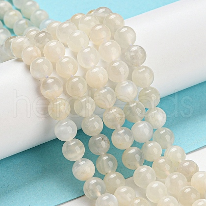 Natural White Moonstone Beads Strands G-F306-05AB-6mm-01-1