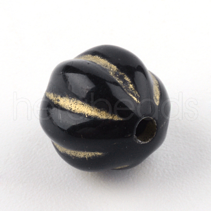 Round Plating Acrylic Beads PACR-Q102-49B-1